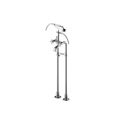 Adley Exposed Floor-Mounted Tub Filler w/Handshower Set by Graff