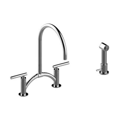 Bridge Kitchen Faucet with Independent Side Spray