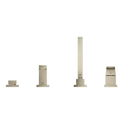 4-Hole Single-Handle Deck Mount Roman Tub Faucet with 1.75 GPM Hand Shower