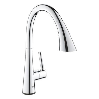 Single-Handle Pull Down Kitchen Faucet Triple Spray 1.75 GPM with Touch Technology by Grohe