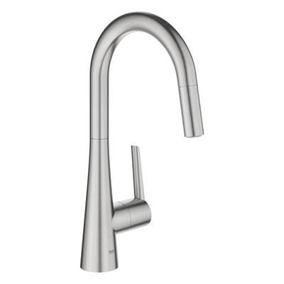 Single-Handle Pull Down Kitchen Faucet Dual Spray 1.75 GPM by Grohe