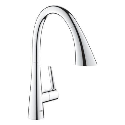 Single-Handle Pull Down Kitchen Faucet Triple Spray 1.75 GPM by Grohe