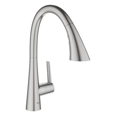 Single-Handle Pull Down Kitchen Faucet Triple Spray 1.75 GPM by Grohe