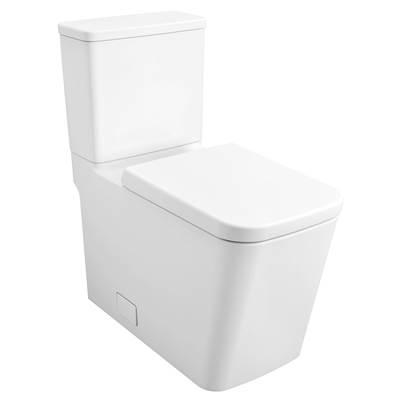 Two-piece Right Height Elongated Toilet with seat, Right-Hand Trip Lever by Grohe