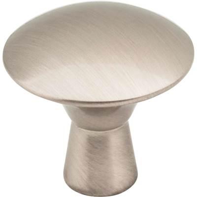 1-1/16'' Diameter Satin Nickel Zachary Cabinet Mushroom Knob by Hardware Resources