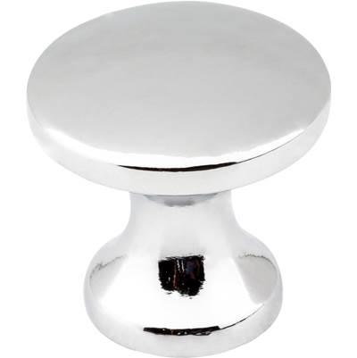 1'' Diameter Polished Chrome Slade Cabinet Mushroom Knob by Hardware Resources