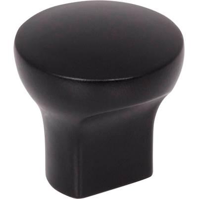 1'' Diameter Matte Black Round Brenton Cabinet Knob by Hardware Resources