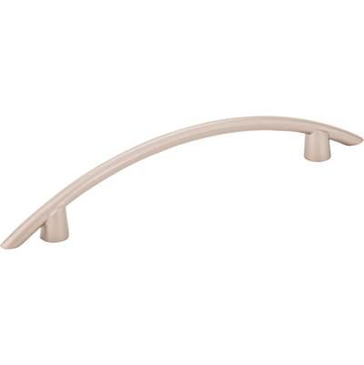 96 mm Center-to-Center Dull Nickel Arched Capri Cabinet Pull by Hardware Resources