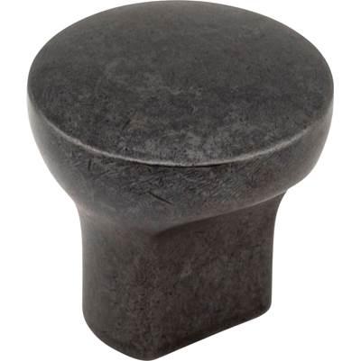 1'' Diameter Gun Metal Round Brenton Cabinet Knob by Hardware Resources