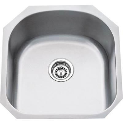 19-3/4'' L x 20-1/2'' W x 9'' D Undermount 18 Gauge Stainless Steel Single Bowl Sink by Hardware Resources