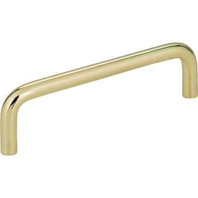 4'' Center-to-Center Polished Brass Torino Cabinet Wire Pull by Hardware Resources