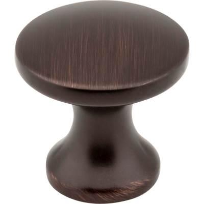 1'' Diameter Brushed Oil Rubbed Bronze Slade Cabinet Mushroom Knob