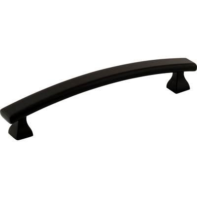 128 mm Center-to-Center Matte Black Square Hadly Cabinet Pull by Hardware Resources