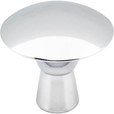 1-1/16'' Diameter Polished Chrome Zachary Cabinet Mushroom Knob by Hardware Resources