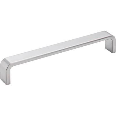 160 mm Center-to-Center Brushed Chrome Square Asher Cabinet Pull by Hardware Resources