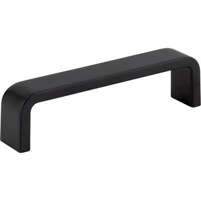 4'' Center-to-Center Matte Black Square Asher Cabinet Pull by Hardware Resources
