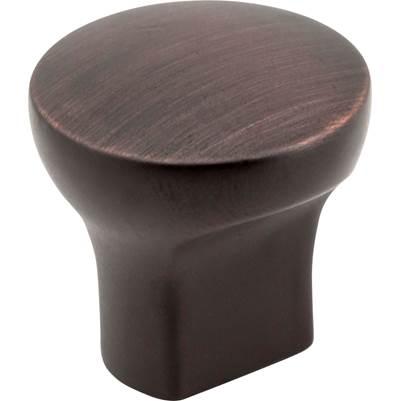 1'' Diameter Brushed Oil Rubbed Bronze Round Brenton Cabinet Knob by Hardware Resources