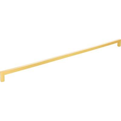 448 mm Center-to-Center Brushed Gold Square Stanton Cabinet Bar Pull by Hardware Resources