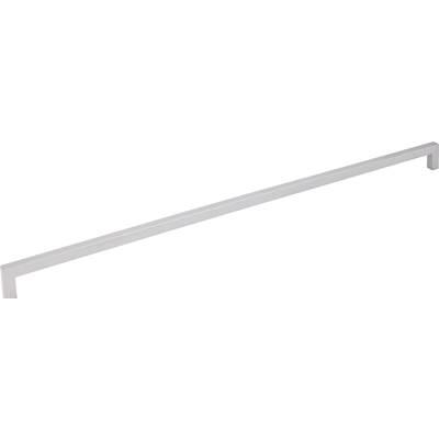 448 mm Center-to-Center Matte Silver Square Stanton Cabinet Bar Pull by Hardware Resources