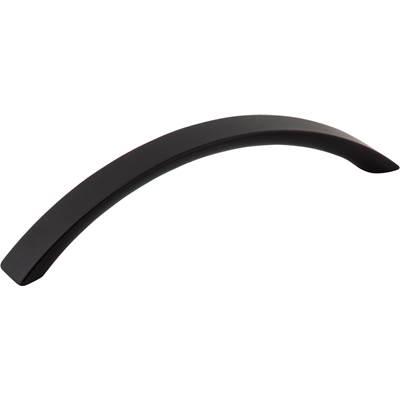 128 mm Center-to-Center Matte Black Arched Belfast Cabinet Pull by Hardware Resources