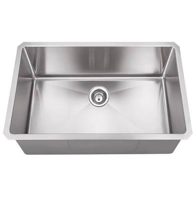 32'' L x 19'' W x 10'' D Undermount 16 Gauge Stainless Steel Single Bowl Sink