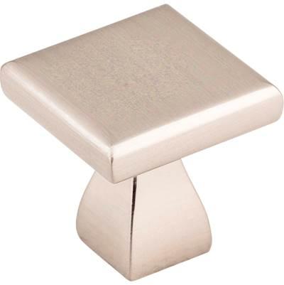 1'' Overall Length Satin Nickel Square Hadly Cabinet Knob