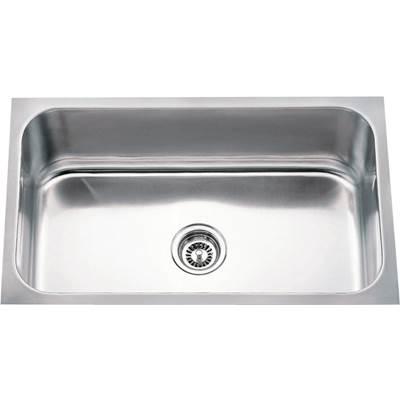 30'' L x 18'' W x 9'' D Undermount 18 Gauge Stainless Steel Single Bowl Sink by Hardware Resources
