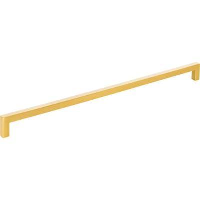 320 mm Center-to-Center Brushed Gold Square Stanton Cabinet Bar Pull by Hardware Resources