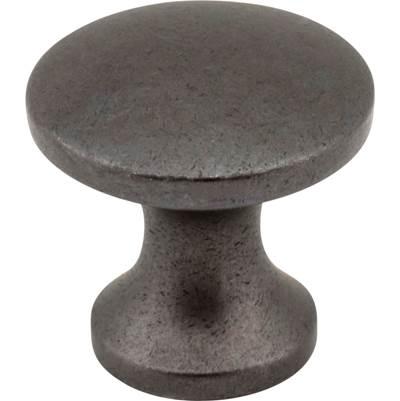 1'' Diameter Gun Metal Slade Cabinet Mushroom Knob