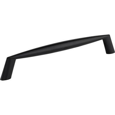 160 mm Center-to-Center Matte Black Zachary Cabinet Pull by Hardware Resources