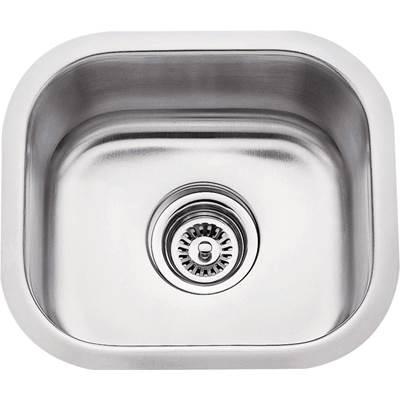 13'' L x 14-1/2'' W x 7'' D Undermount 18 Gauge Stainless Steel Single Bowl Sink by Hardware Resources