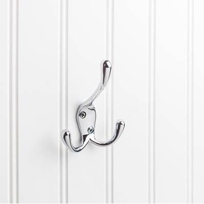 4'' Polished Chrome Large Triple Prong Wall Mounted Hook by Hardware Resources