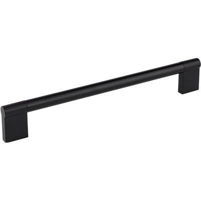 224 mm Center-to-Center Matte Black Knox Cabinet Bar Pull by Hardware Resources