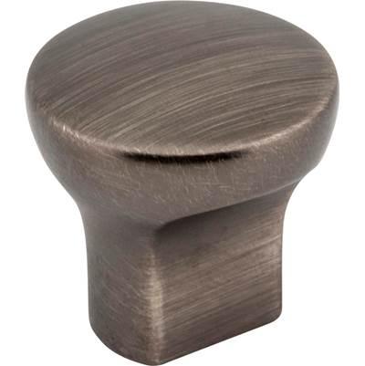 1'' Diameter Brushed Pewter Round Brenton Cabinet Knob