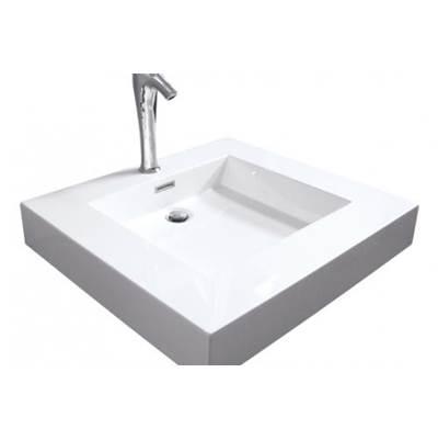 BLOCK 25X18 SOLID SURFACE SINK - BISCUIT by Hydro Systems