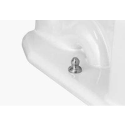 Icera Metal Floor Bolt Caps, White Enamel by Icera