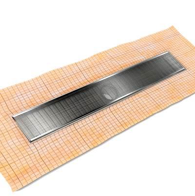 Infinity Drain 60'' FCS Series Complete Kit with 4'' Wedge Wire Grate in Polished Stainless -... by Infinity Drain