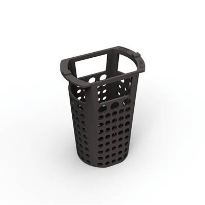 Infinity Drain 2'' Hair Basket for 38 Series in Black