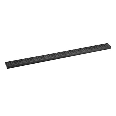 Infinity Drain 36'' Perforated Offset Slot Pattern Grate for S-LT 65 in - Matte Black by Infinity Drain