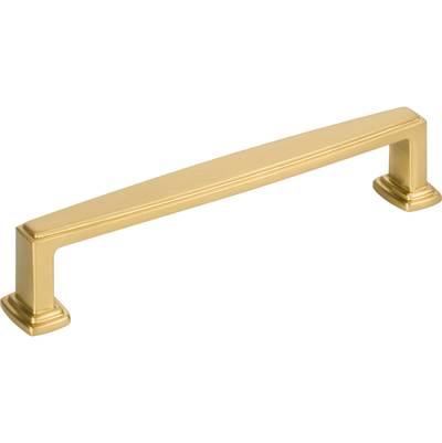 128 mm Center-to-Center Brushed Gold Richard Cabinet Pull by Jeffrey Alexander