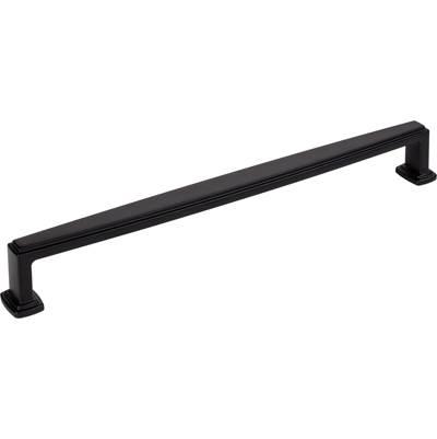 12'' Center-to-Center Matte Black Richard Appliance Handle by Jeffrey Alexander