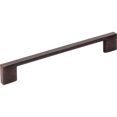 160 mm Center-to-Center Brushed Oil Rubbed Bronze Square Sutton Cabinet Bar Pull by Jeffrey Alexander