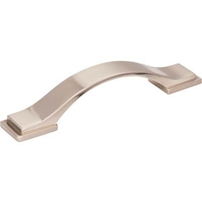 96 mm Center-to-Center Satin Nickel Strap Mirada Cabinet Pull by Jeffrey Alexander