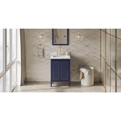 24'' Hale Blue Percival Vanity, Calacatta Vienna Quartz Vanity Top, Undermount Rectangle Bowl