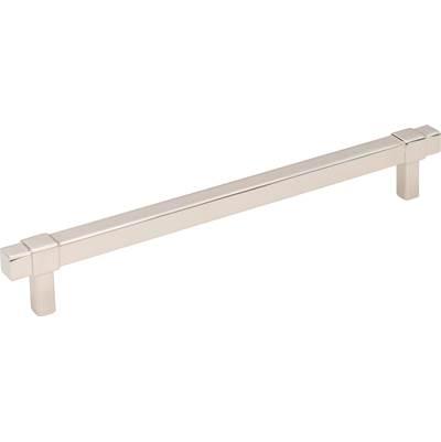 192 mm Center-to-Center Polished Nickel Square Zane Cabinet Pull by Jeffrey Alexander