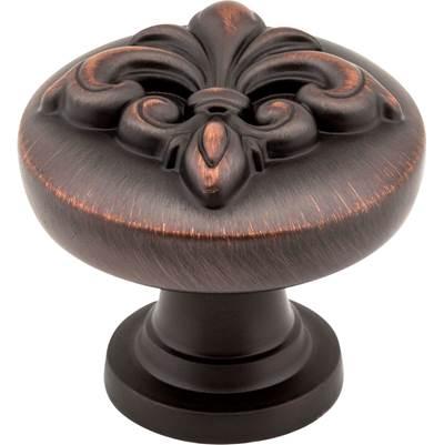 1-3/8'' Diameter Brushed Oil Rubbed Bronze Lafayette Cabinet Knob by Jeffrey Alexander