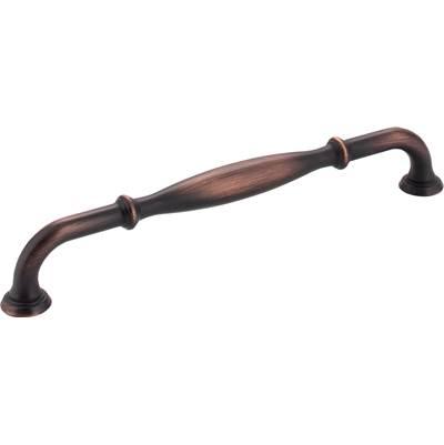 192 mm Center-to-Center Brushed Oil Rubbed Bronze Tiffany Cabinet Pull by Jeffrey Alexander