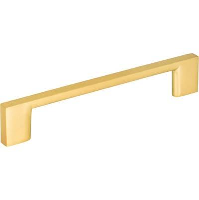 128 mm Center-to-Center Brushed Gold Square Sutton Cabinet Bar Pull by Jeffrey Alexander