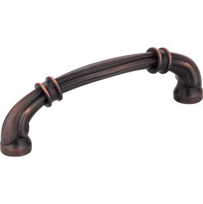 96 mm Center-to-Center Brushed Oil Rubbed Bronze Lafayette Cabinet Pull by Jeffrey Alexander