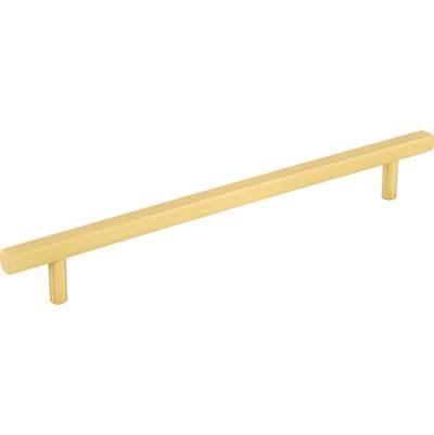 192 mm Center-to-Center Brushed Gold Square Dominique Cabinet Bar Pull by Jeffrey Alexander